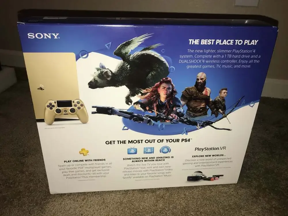 Sony PlayStation 4 PS4 1TB Slim Console Gold Edition CUH-2015B